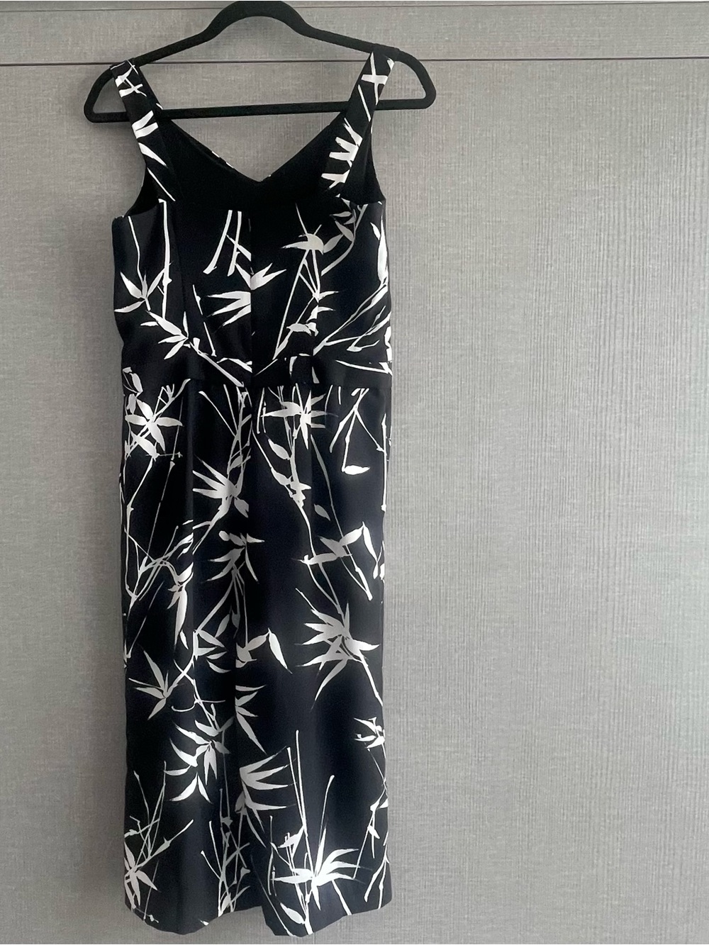 Banana Republic Black & White Botanical Culotte Jumpsuit